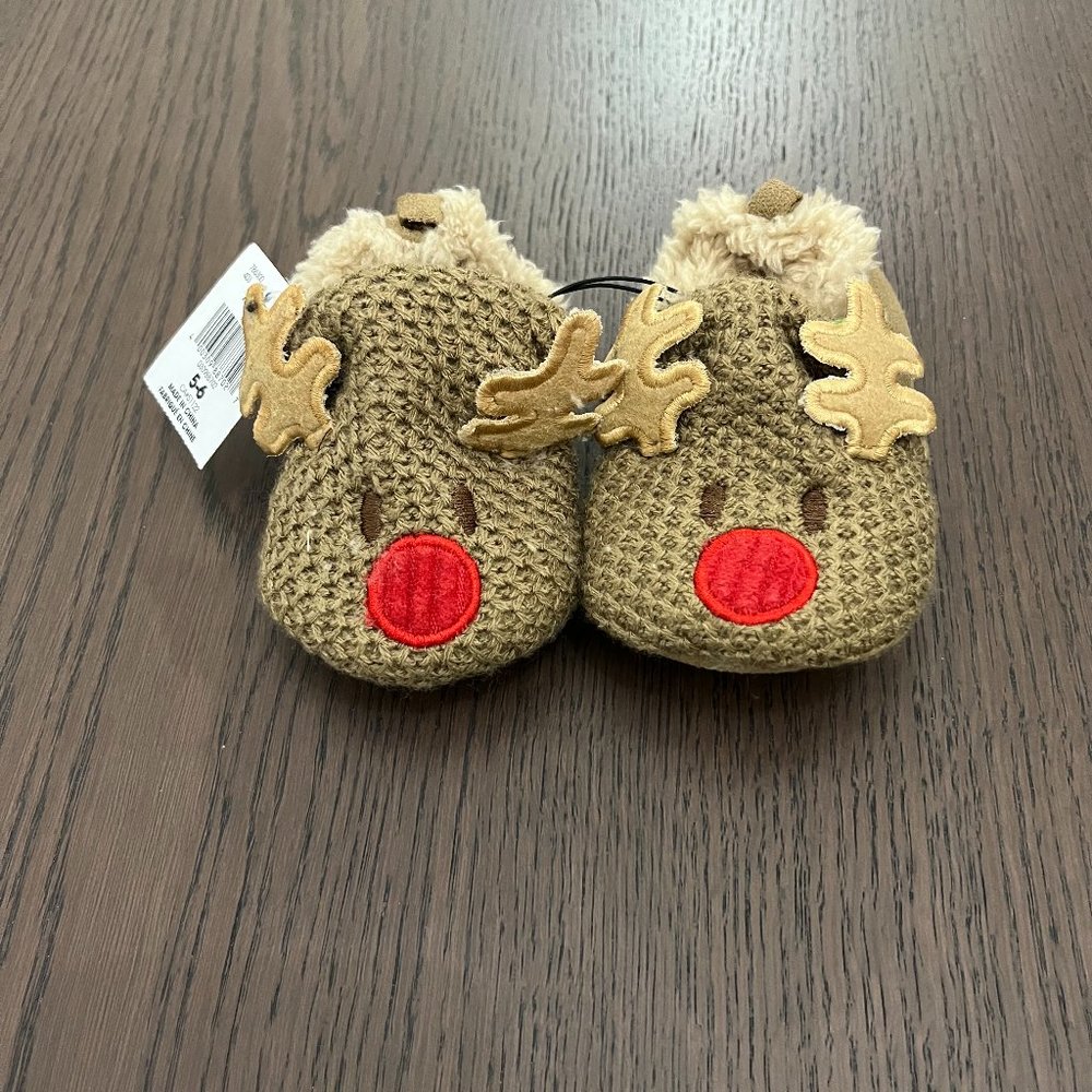 George - (NWT) Baby Reindeer Slip Ons
